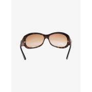 Gucci Vintage Pre-owned Tyg solglasgon Brown, Dam