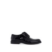 Dolce & Gabbana Lackläder Derby Snörskor Black, Herr