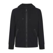 C.p. Company Svart Diagonal Huva i Fleece Black, Herr