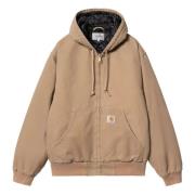 Carhartt Wip Ekologisk Bomull Aktiv Jacka Peanuts Brown, Herr