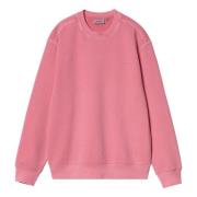 Carhartt Wip Duster Script Sweat Charm Pink Pink, Herr