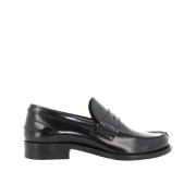 Antica Cuoieria Klassiska Blanksvarta Herrloafers Black, Herr