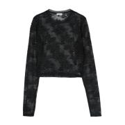 Patrizia Pepe Nero Sweater för Kvinnor Black, Dam