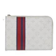 Louis Vuitton Vintage Pre-owned Canvas kuvertvskor White, Dam