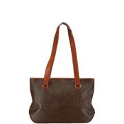 Celine Vintage Pre-owned Canvas handvskor Brown, Dam