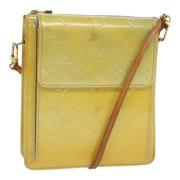 Louis Vuitton Vintage Pre-owned Laeder axelremsvskor Yellow, Dam