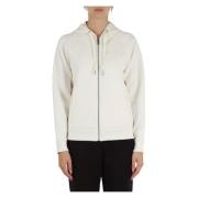 Armani Exchange Hoodie med dragkedja i bomullsblandning Beige, Dam