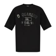 Dsquared2 T-shirt med logotyp Black, Herr