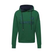 La Martina Hoodie med framficka och logotyp Green, Herr