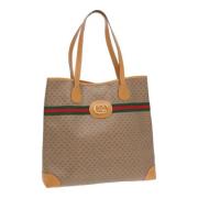 Gucci Vintage Pre-owned Canvas gucci-vskor Beige, Dam