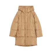 Max Mara Weekend Stilren Quiltad Vinterjacka Brown, Dam