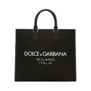 Dolce & Gabbana Stilren Läder Väska Black, Dam