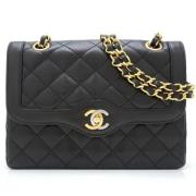 Chanel Vintage Pre-owned Laeder axelremsvskor Black, Dam