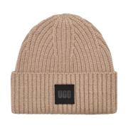 UGG Chunky Rib Beanie Hat Beige, Dam