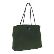 Prada Vintage Pre-owned Nylon prada-vskor Green, Dam