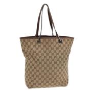 Gucci Vintage Pre-owned Canvas gucci-vskor Beige, Dam