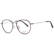 Bally Burgundy Unisex Runda Optiska Ramar Red, Unisex