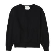 Closed Tryckt Crewneck Sweatshirt Black, Dam