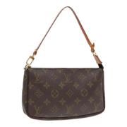 Louis Vuitton Vintage Pre-owned Canvas kuvertvskor Brown, Dam