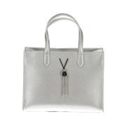 Valentino by Mario Valentino Silver Polyeten Handväska Gray, Dam