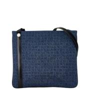 Bvlgari Vintage Pre-owned Canvas axelremsvskor Blue, Dam