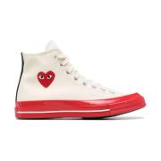 Comme des Garçons Röd sula Ct70 Hi Tops White, Dam