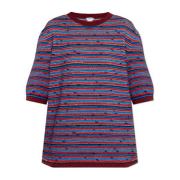 Bottega Veneta Randigt mönster T-shirt Multicolor, Dam