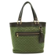 Louis Vuitton Vintage Pre-owned Canvas axelremsvskor Green, Dam