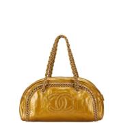 Chanel Vintage Pre-owned Laeder handvskor Yellow, Dam