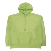 Auralee Genomskinlig Nylon Parka i Limegrön Green, Herr