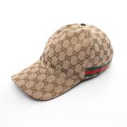 Gucci Vintage Pre-owned Tyg hattar-och-kepsar Beige, Dam