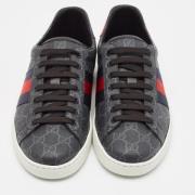 Gucci Vintage Pre-owned Belagd canvas sneakers Gray, Herr