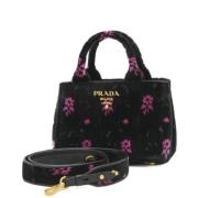 Prada Vintage Pre-owned Tyg handvskor Black, Dam