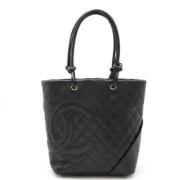 Chanel Vintage Pre-owned Laeder axelremsvskor Black, Dam