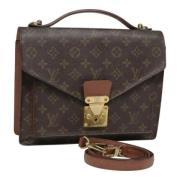 Louis Vuitton Vintage Pre-owned Canvas handvskor Brown, Dam