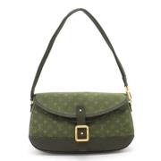 Louis Vuitton Vintage Pre-owned Canvas axelremsvskor Green, Dam