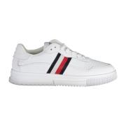 Tommy Hilfiger Sportiga vita snörskor med kontrastdetaljer White, Herr