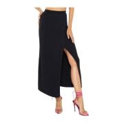 Free People Svart Randig Maxi Kjol Black, Dam