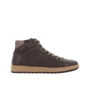 Nerogiardini Herr Hög Topp Sneakers Brown, Herr