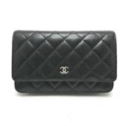 Chanel Vintage Pre-owned Laeder plnbcker Black, Dam