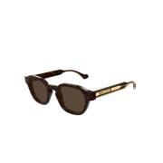 Gucci Fyrkantiga Acetatsolglasögon i Brun Sköldpadda Brown, Unisex