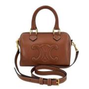 Celine Vintage Pre-owned Laeder handvskor Brown, Dam