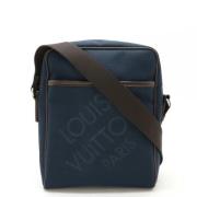 Louis Vuitton Vintage Pre-owned Canvas axelremsvskor Blue, Dam