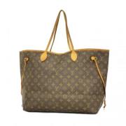 Louis Vuitton Vintage Pre-owned Tyg axelremsvskor Brown, Dam