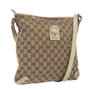 Gucci Vintage Pre-owned Canvas gucci-vskor Beige, Dam