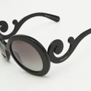 Prada Vintage Pre-owned Acetat solglasgon Black, Dam