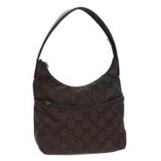 Gucci Vintage Pre-owned Canvas gucci-vskor Brown, Dam