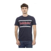 Baldinini Kortärmad Rund Hals T-shirt Blue, Herr