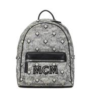 MCM Pre-owned Pre-owned Canvas axelremsvskor Black, Dam