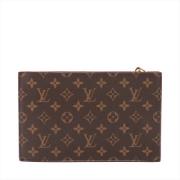 Louis Vuitton Vintage Pre-owned Canvas kuvertvskor Brown, Dam